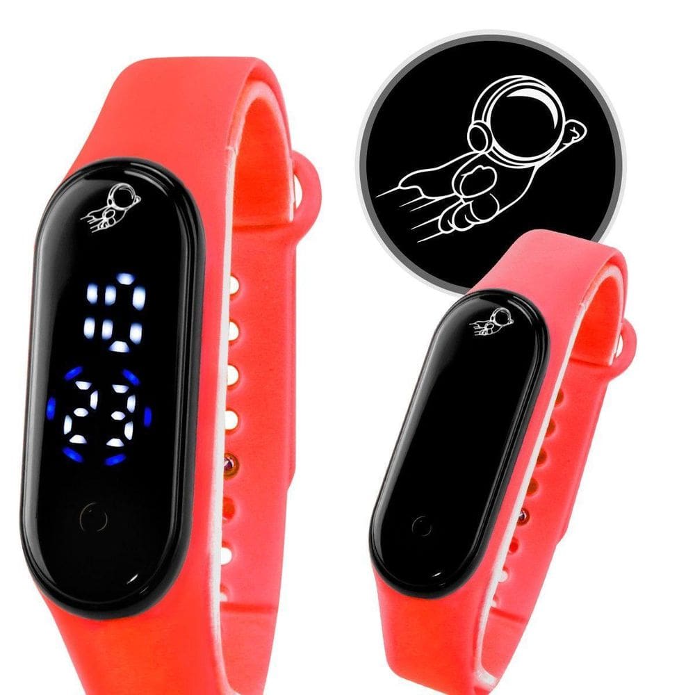 Relogio Infantil Prova Dagua Ajustavel Digital Bracelete