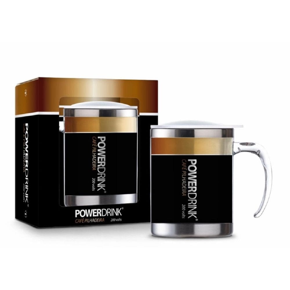 Caneca Plástica Inox Temas Sum - PowerDrink