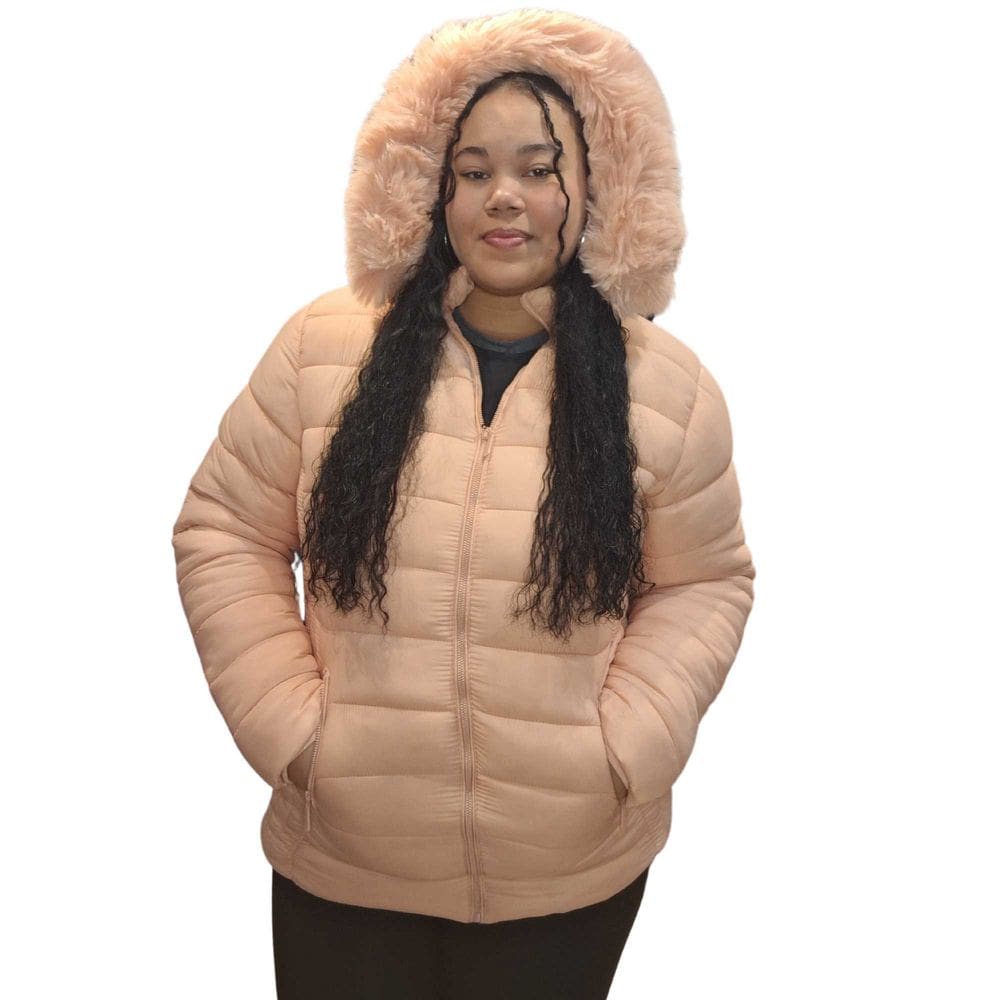 Jaqueta Feminina Plus Size Peluciada Nylon