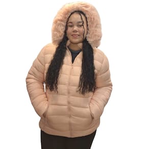 Jaqueta Feminina Plus Size Peluciada Nylon