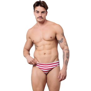 Sunga Náutica Vermelha Cavada - JWilas Beachwear
