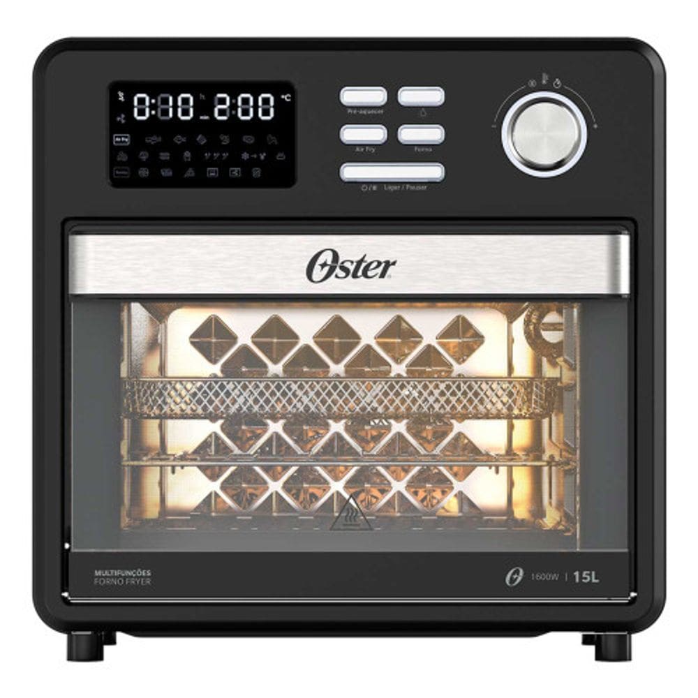 Fritadeira Elétrica Oster Forno Fryer 15L Multifunções Compact OFOR160