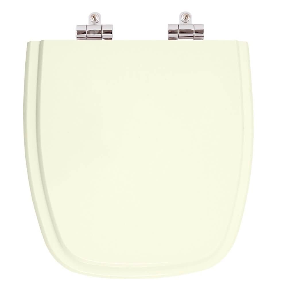 Assento Sanitario Poliester Com Amortecedor Fit Pergamon (bege Claro) Para Vaso Celite