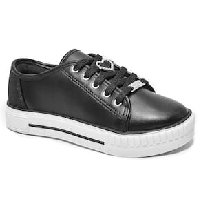 Tênis Infantil Molekinha Glitter Mini Shine Menina - Preto