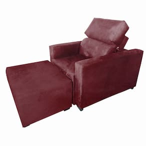 Poltrona Sofa Amamentação Retrátil e Reclinável Veneza + Puff Bella Bordo