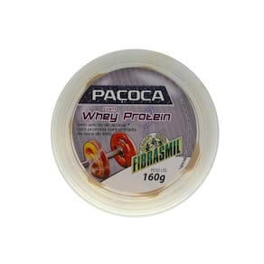 Kit 3 Pote Paçoca Sem Açúcar Com Whey Protein Fibrasmil 160G