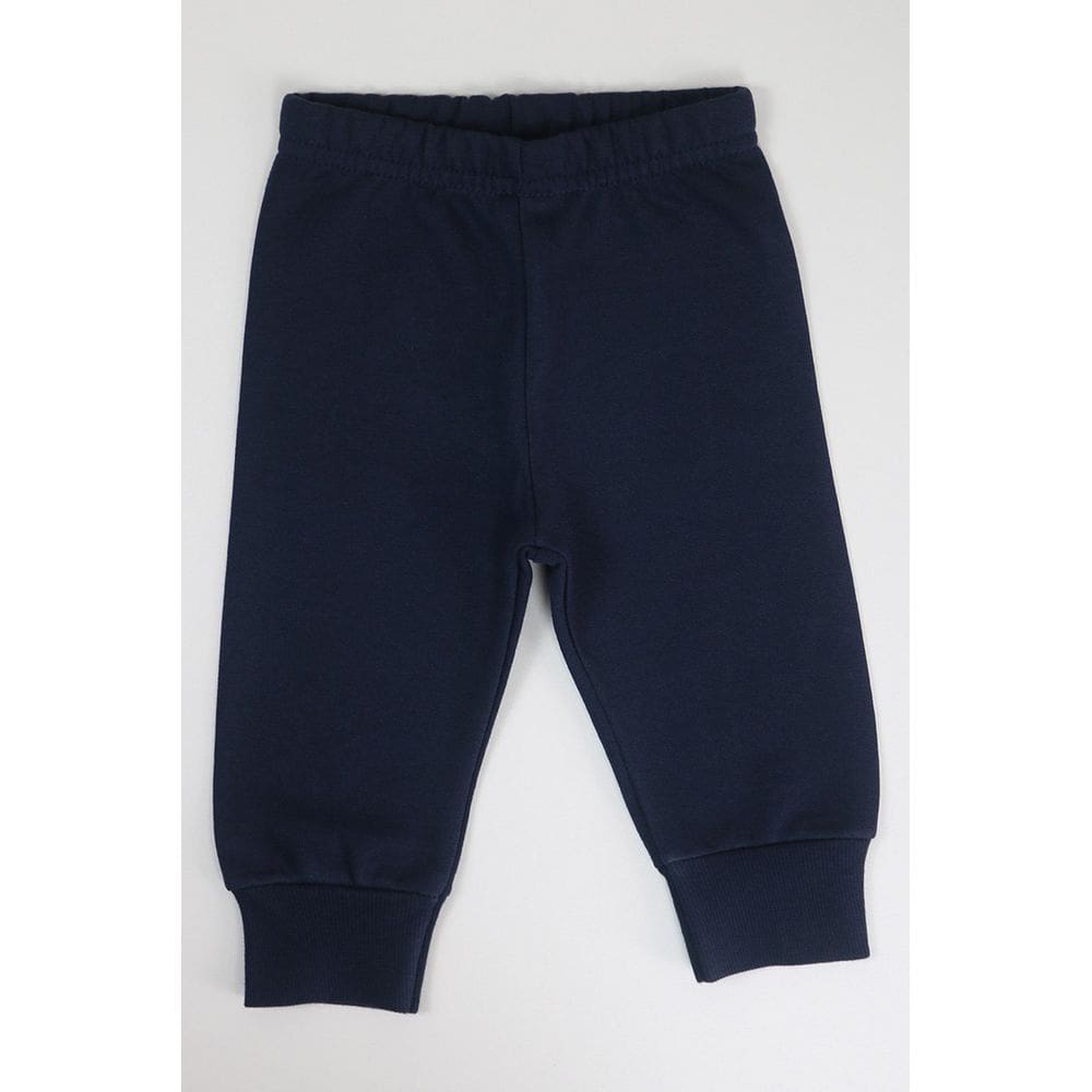 Calça Moleton Menino Flanelado Crianças Abrigo Bebê