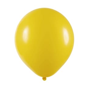 BALÃO LISO - ART-LATEX Nº16 - AMARELO - Pacote com 12 unidades