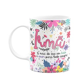 Caneca Floral Família - Irmã, mais do que um laço