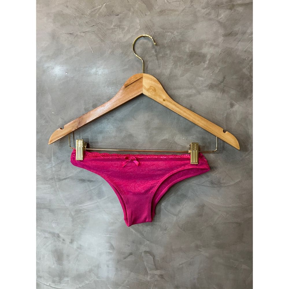 Kit Calcinha Tanga em Algodão na cor rosa e preta, confortável para seu dia a dia em Poliamida