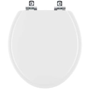 Assento Sanitário Soft Close Leiria Branco para vaso Luzarte Estrela