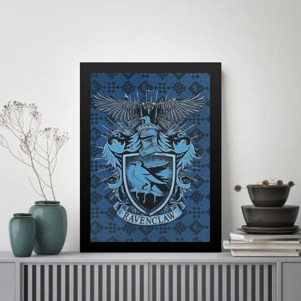 Quadro Decorativo Brasão Ravenclaw 33X24Cm