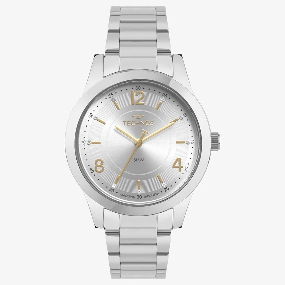 Relógio Technos Feminino Dress Prata Ref: 2035MZX/1K