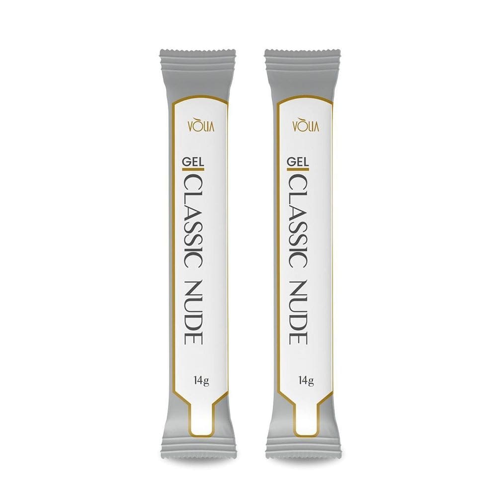 Kit 2 Sachês Gel Classic Nude Refil Alongamento 14G, Vlia