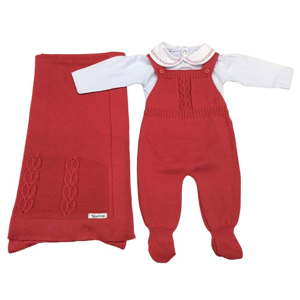 Saida Maternidade Tricot Fem Tamine Baby 3 peças