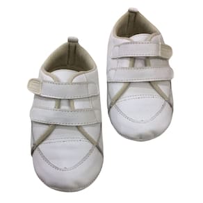 Sapato infantil masc Couro Doce bebê Branco
