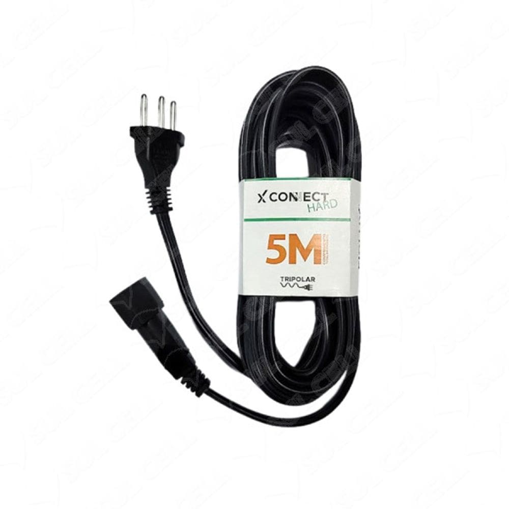 Extensao Connect Hard 10A 5 Metros Tripolar Preto Fiolux- 26300105111
