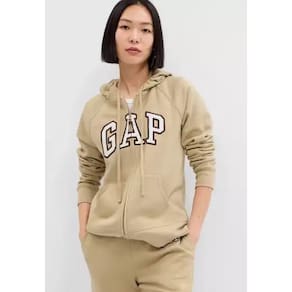 Blusa De Moletom Gap Logo Bordado Marron