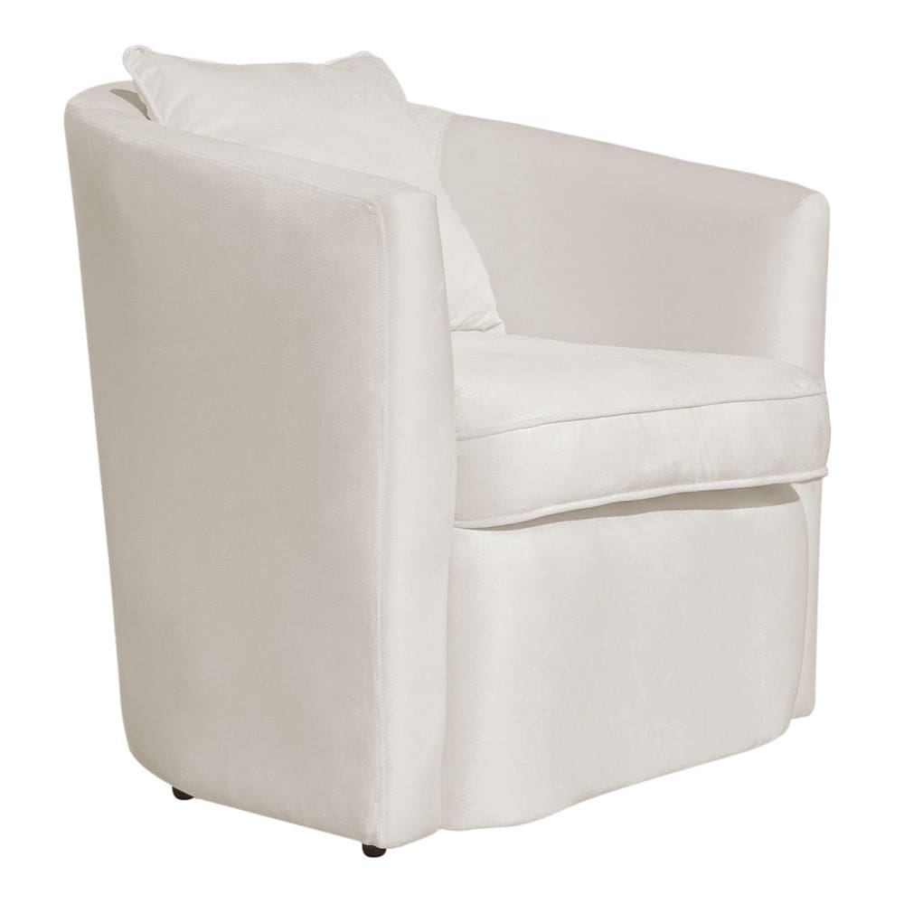 Poltrona Decorativa Alana Veludo Bege - Montanaris Decor