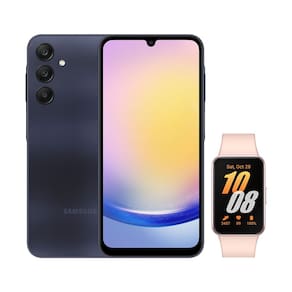 Celular Samsung A25 5G (128GB) - Azul Escuro + Galaxy Fit3 - Rosê