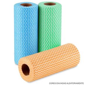 Kit 2 Rolos Pano de Limpeza Pérfex Multiuso Picotado 50 Un Destacável Resistente