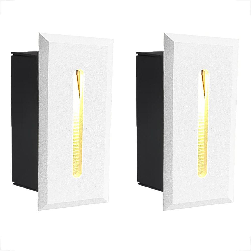 Kit 2 Balizador De Parede Com Led Risk Embutido 3000K Bet48