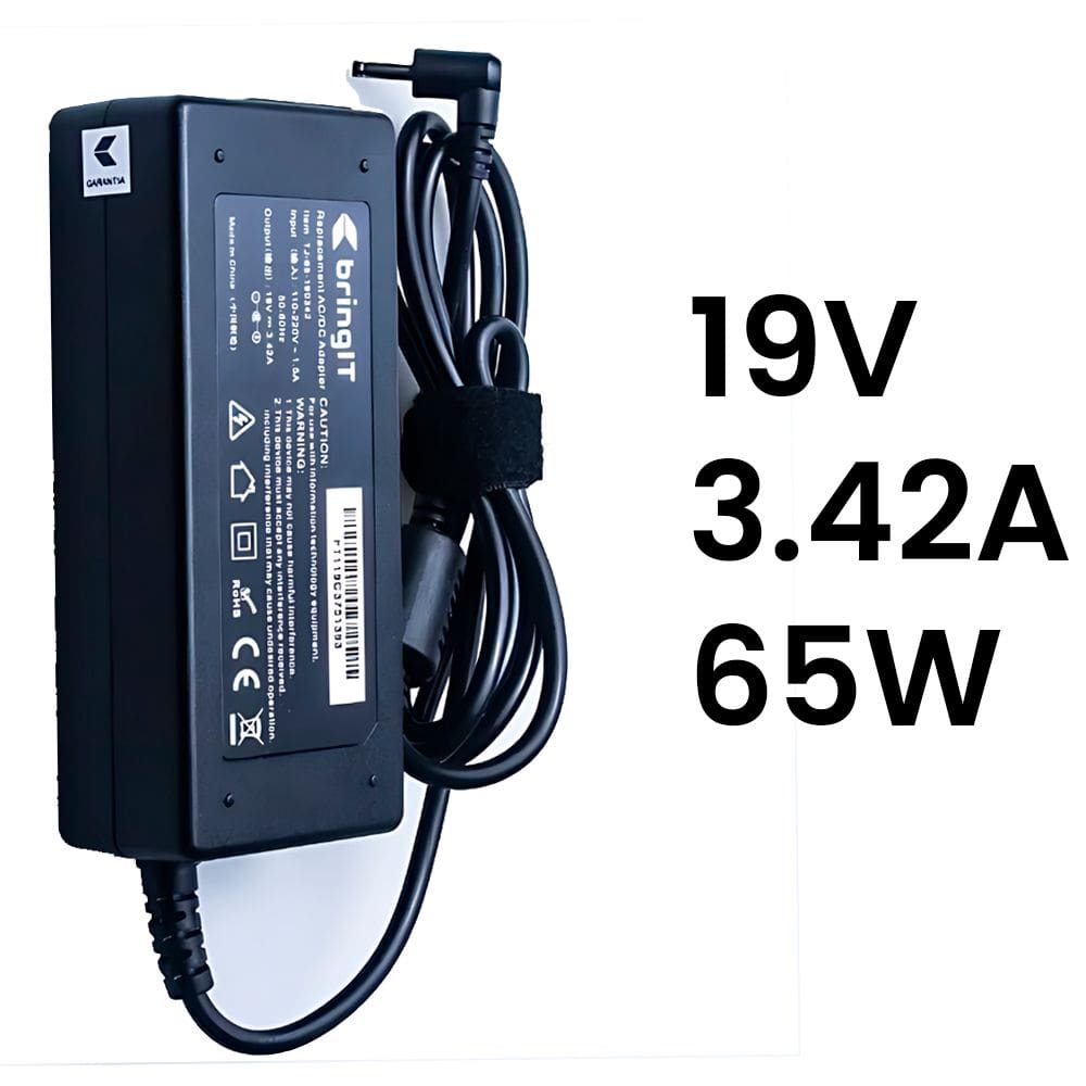 Fonte Notebook Compativel Com Acer - 19V 3.42A 65W - 3.0mm X 1.1Mm