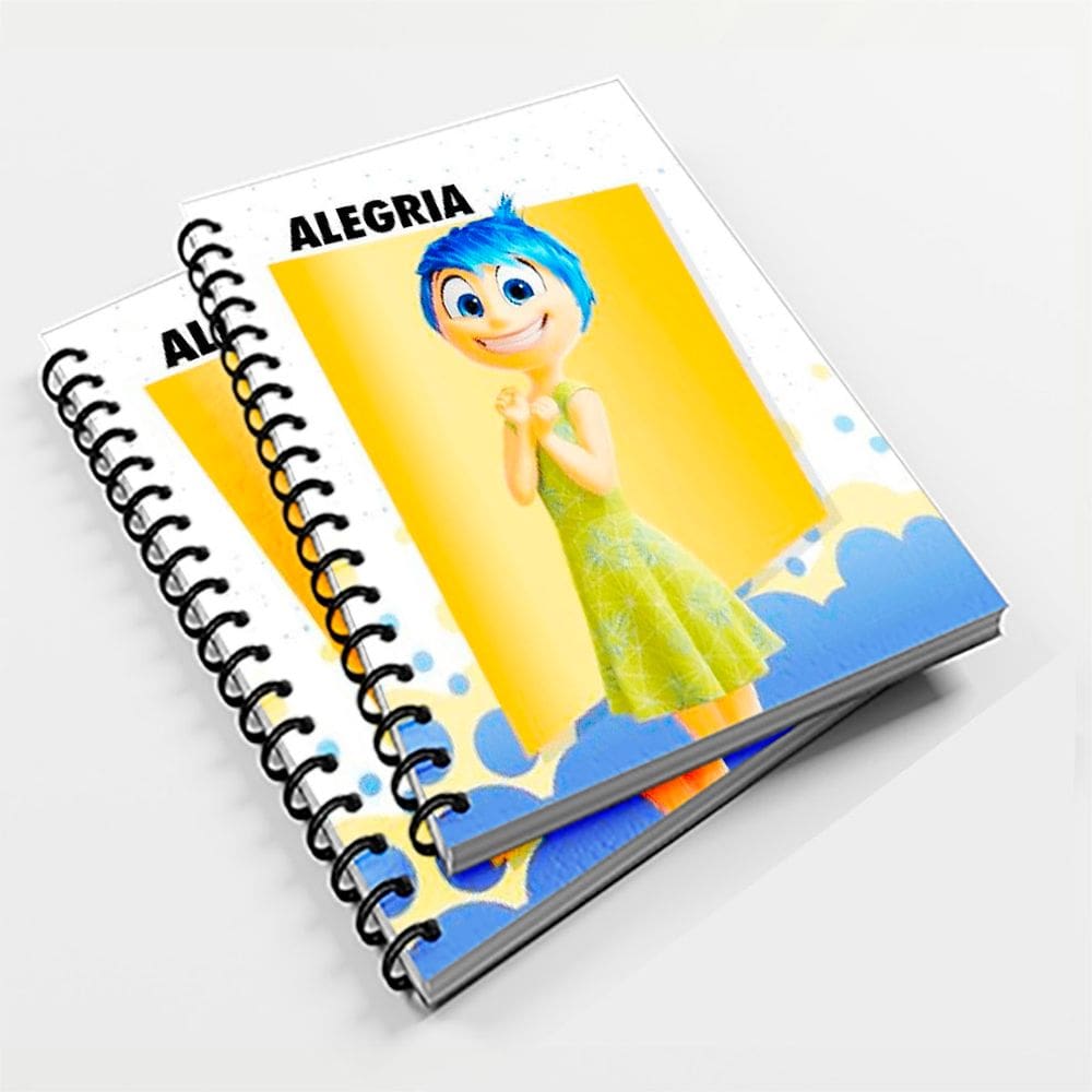 Caderno Universitário 96 fls Pers. Divertidamente 2 Alegria