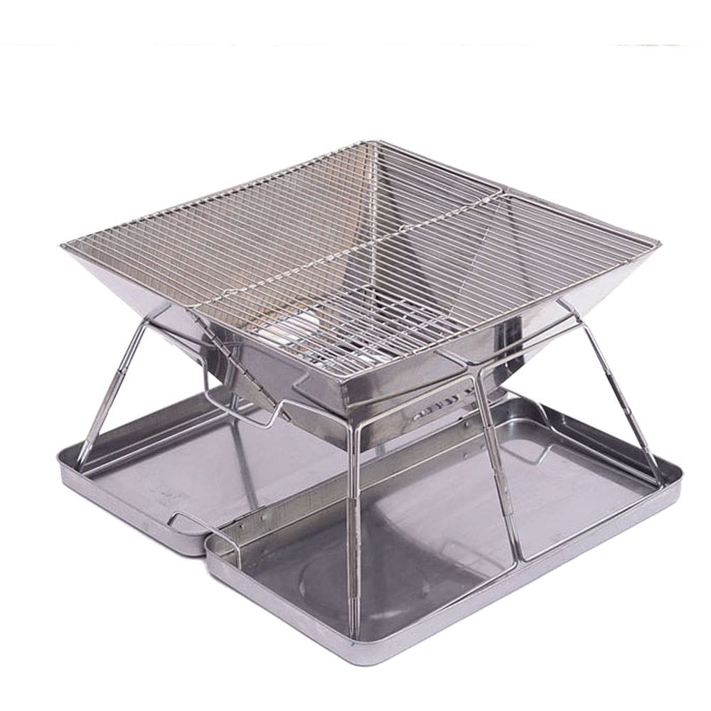 Churrasqueira Maleta Portatil Acampamento aço inoxidável Dobravel 40*40*30cm Wct Fitness