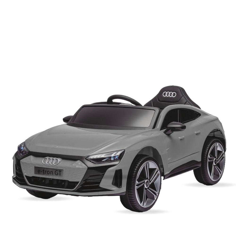 Carro Elétrico Infantil com Controle Remoto 12v Audi E-tron Sportback Cinza Música Luz de Led e Carregador Bivolt Zippy Toys