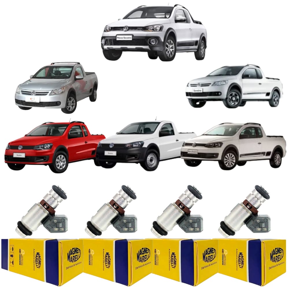 4 Bicos Injetores Saveiro CE Cross Trooper CL CAB 1.0 IWP238