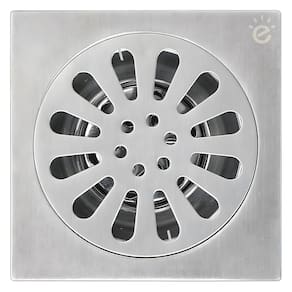 Ralo Banheiro Chuveiro Piso Chão Anti Odor Grelha Aço Inox 12cm