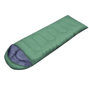 Saco de Dormir Solteiro Envelope Impermeável Acampamento Ultraleve Adulto Verde Oliva 210*74*4cm WCT FITNESS