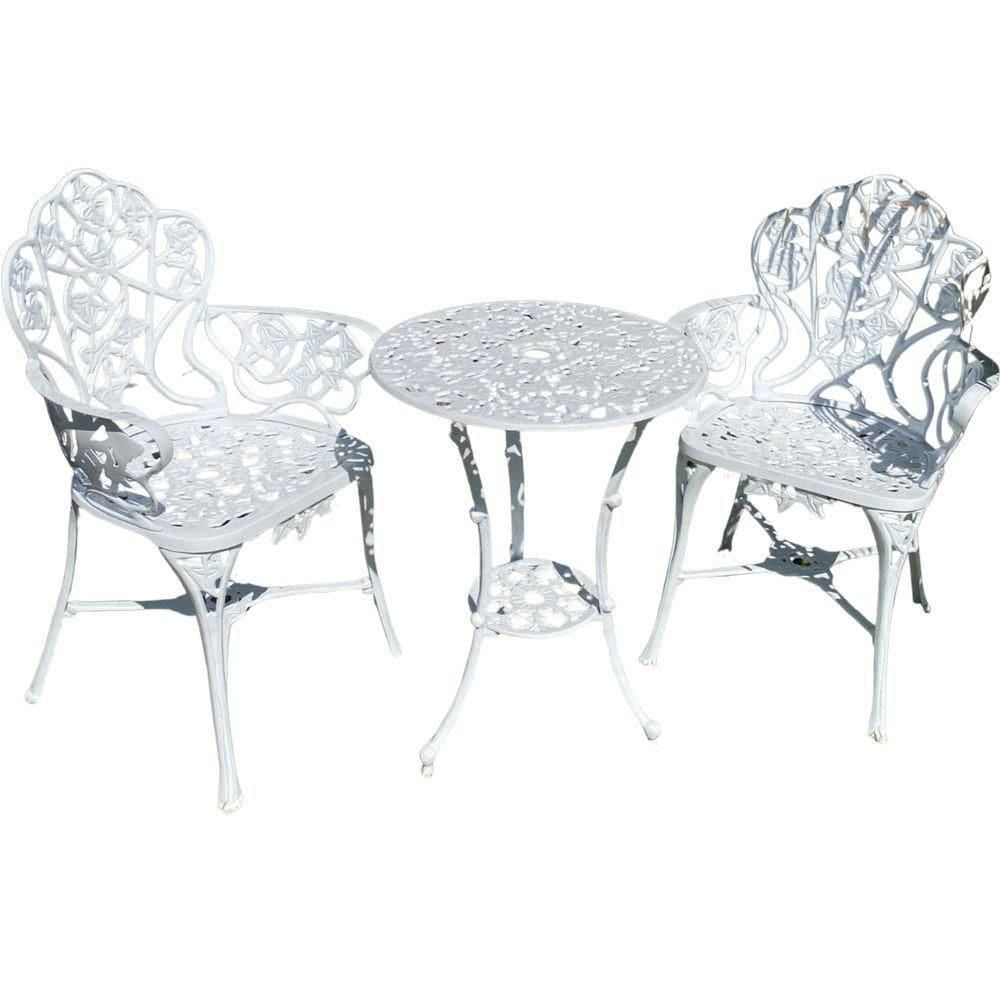 Conjunto Nova Hera Com 2 Poltronas E Mesinha Branco