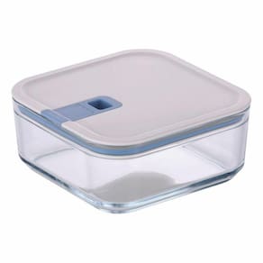 Pote De Vidro Hermético Quadrado - Tampa Com Alavanca - 1100