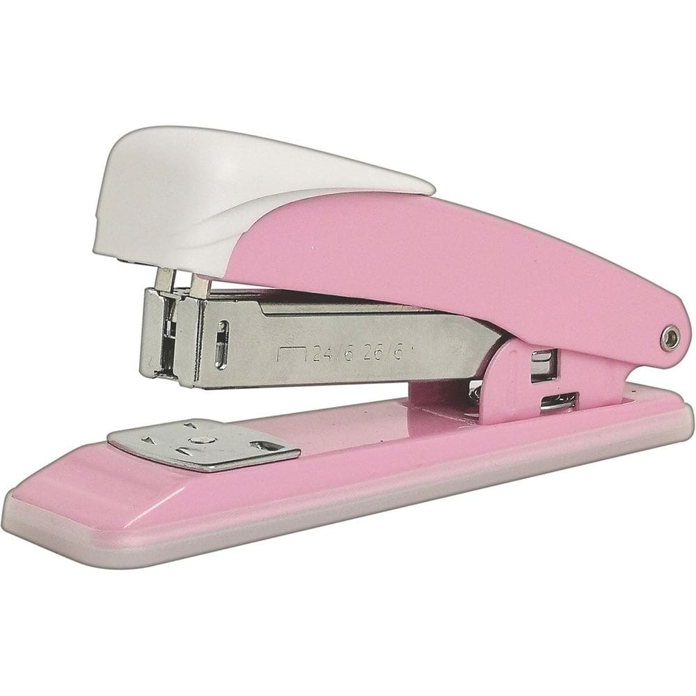 Grampeador de Mesa Rosa 20 Folhas Estrutura Metálica G106 Tilibra