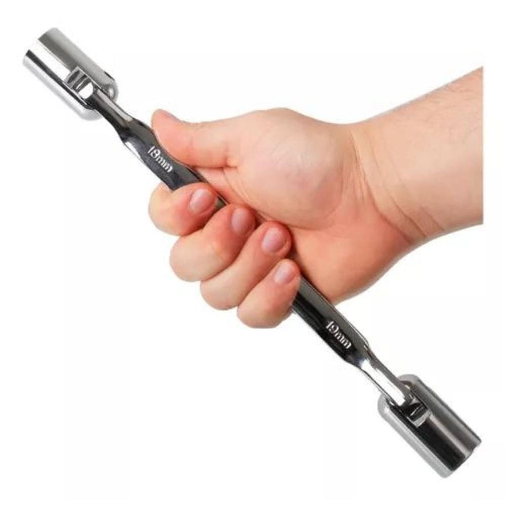 Chave Combinada Soquete Articulada Estriado 8Mm X 9Mm - Idea