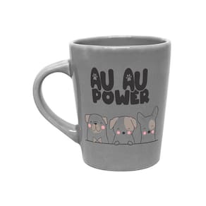 Caneca de Porcelana 270ml Au Au Power Cinza