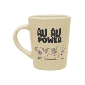 Caneca de Porcelana 270ml Au Au Power Bege