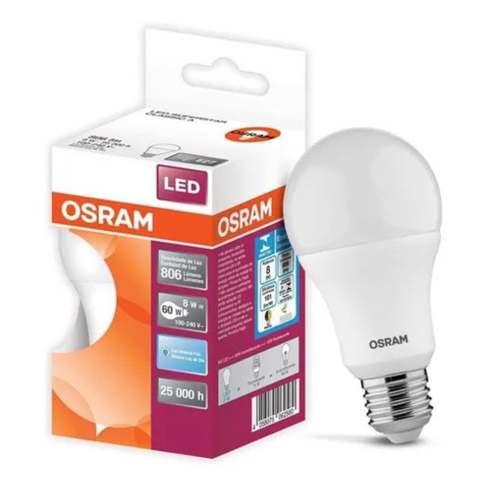 Kit 50 Lâmpadas Led 8w Bulbo Soquete E27 Biv Casa Comercio