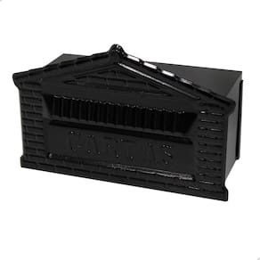 Caixa De Correio Tijolinho Popular 12x25 Para Muro Preta