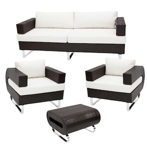 Conjunto De Sofá Completo Modelo Begônia Preto