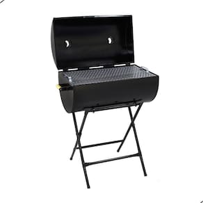 Churrasqueira Bafo Grill Extra Grande Com Suporte Preto