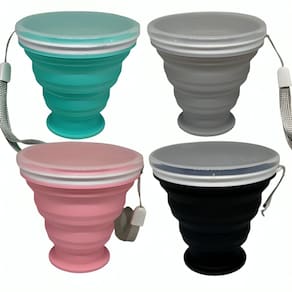 Copo De Silicone Retrátil Reutilizável Ecológico Anel 270ml