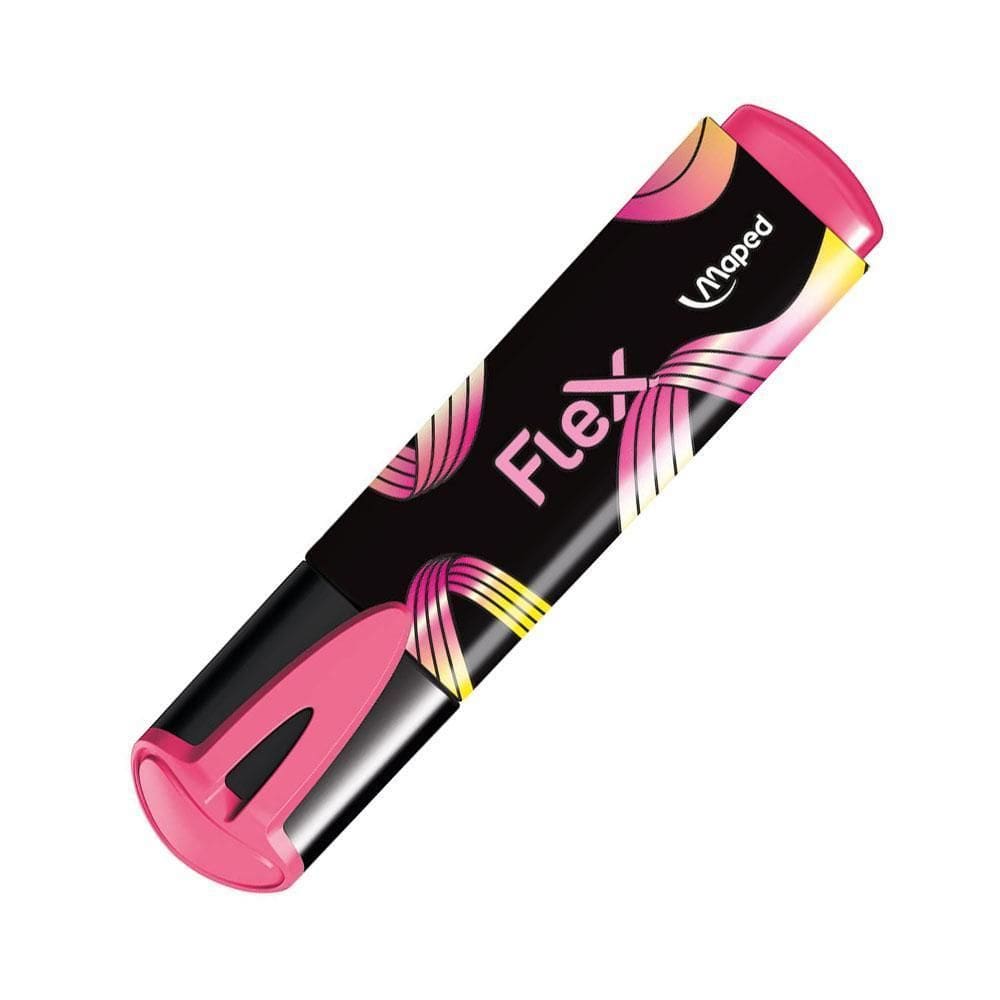 Caneta Marca Texto Flex Rosa Maped