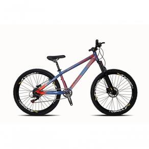 Bicicleta Vikingx H-35 1x8 Single Câmbios Shimano Cubo Cassete Azul Petróleo
