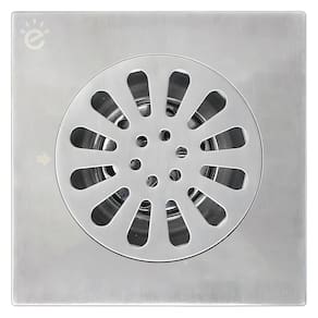 Ralo Banheiro Chuveiro Piso Chão Anti Odor Grelha Aço Inox 15cm