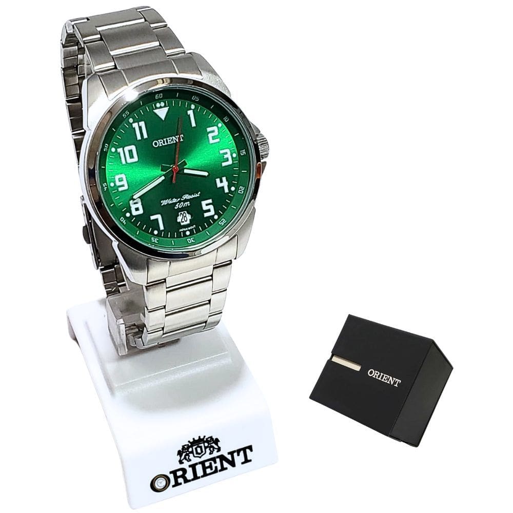 Relógio Orient Masculino Analógico Prateado MBSS1154A E2SX