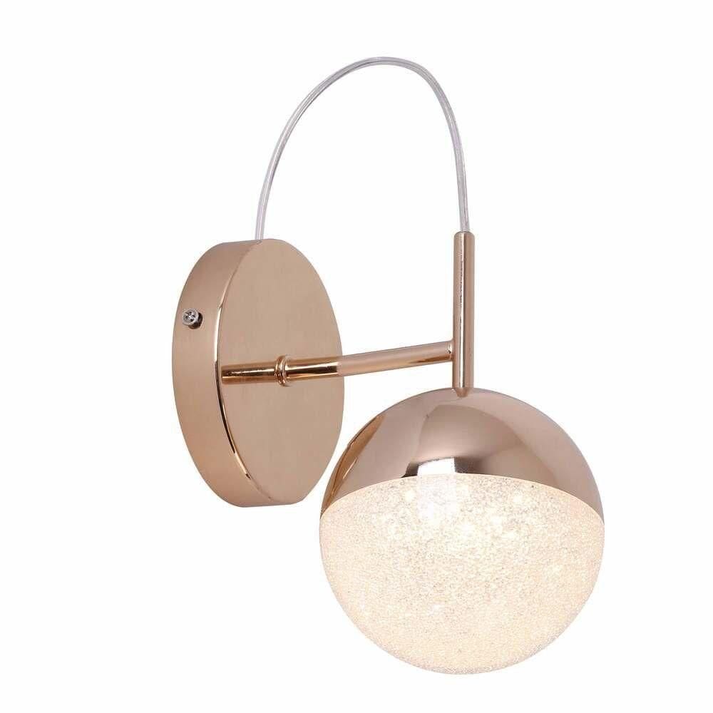 Arandela Led Media Luna French Gold 3000k 6w - Bella Iluminação