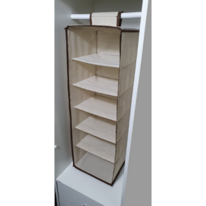 Organizador Cabideiro Vertical Com Divisórias Closet Guarda-Roupas
